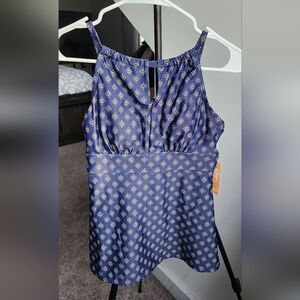 Swim Top: Tie Front Cami